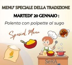 I piatti della tradizione - Polenta con polpette al sugo 